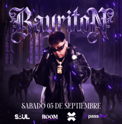 BAYRITON • SHOW + FIESTA! 🐺 en ROOM! (+18) By X SOCIAL CLUB image}